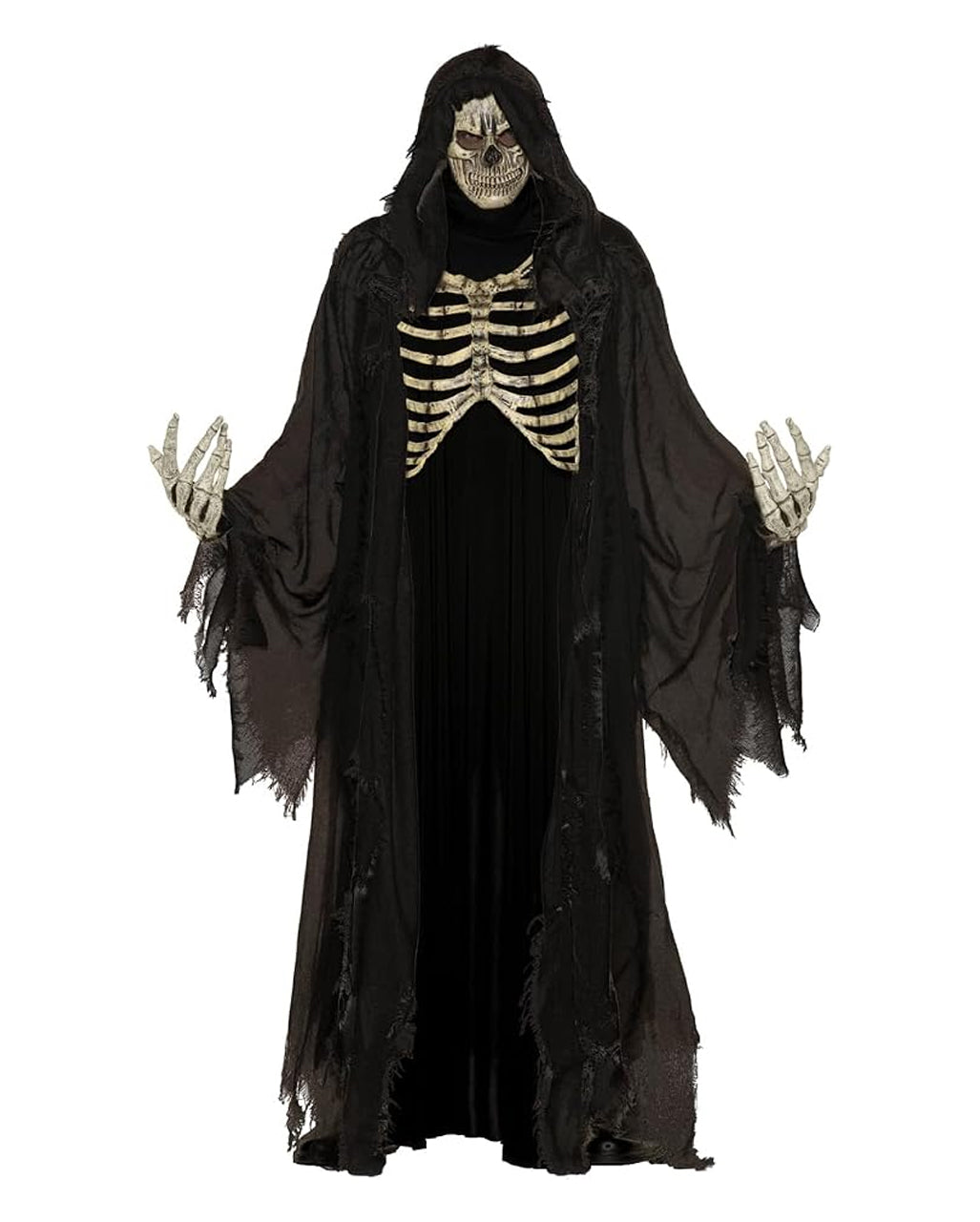 Knochen Reaper Kostüm mit Brustpanzer, Handschuhen & Maske