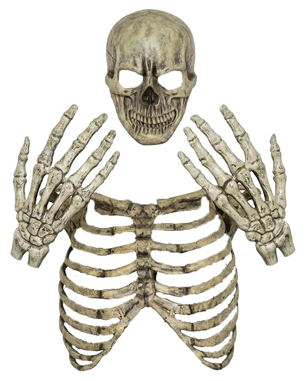 Knochen Reaper Kostüm mit Brustpanzer, Handschuhen & Maske