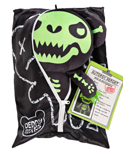 Bones Deddy Bear im Leichensack 30cm