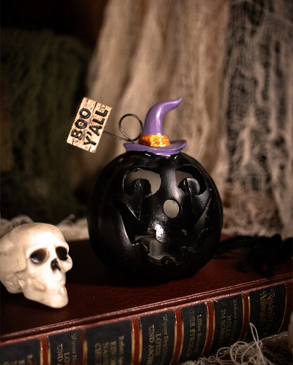 Halloween Boo Y'all Kürbis mit LED 14cm