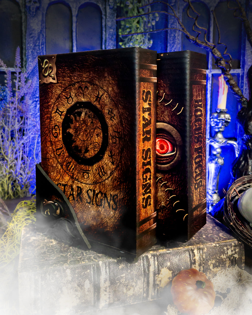 Book of Spells Halloween Bücher Animatronic 25cm