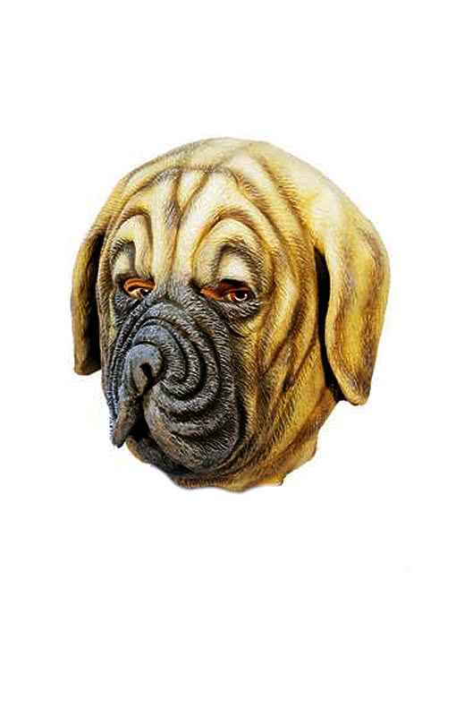 Boxer Hundemaske aus Latex
