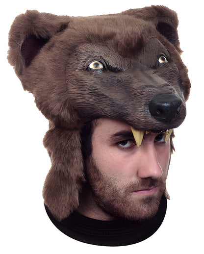 Kriegermütze mit Braunbär-Schädel