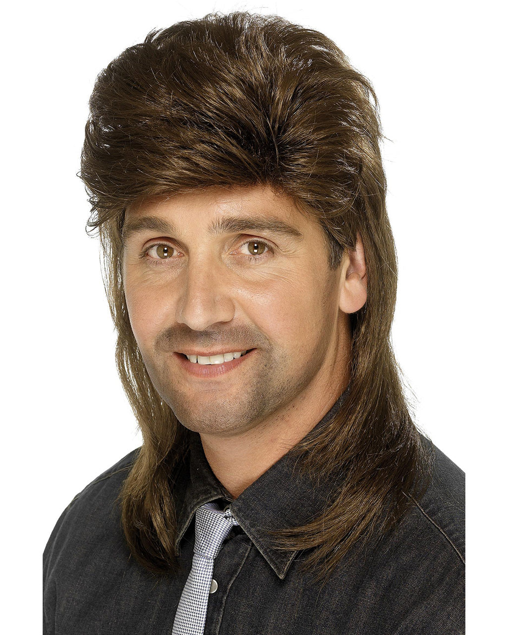 Brown Vokuhila Men Wig