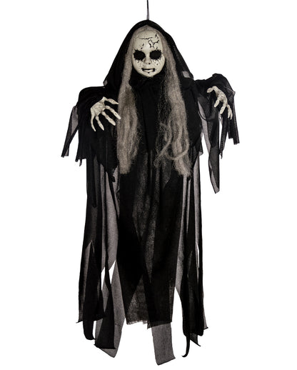 Gebrochene Gothic Puppe Hängefigur 50cm