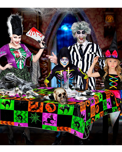 Colorful Halloween Tablecloth