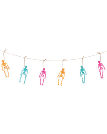 Summerween Skelett Girlande Bunt 1,8m