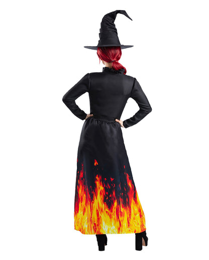 Burning Witch Woman Costume