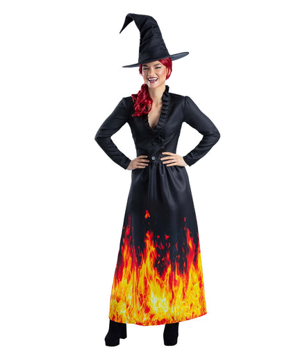 Burning Witch Woman Costume