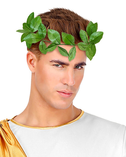 Grüner Lorbeerkranz Kopfschmuck