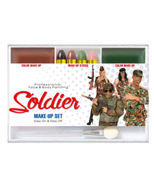 Camouflage Schmink Set 7-tlg