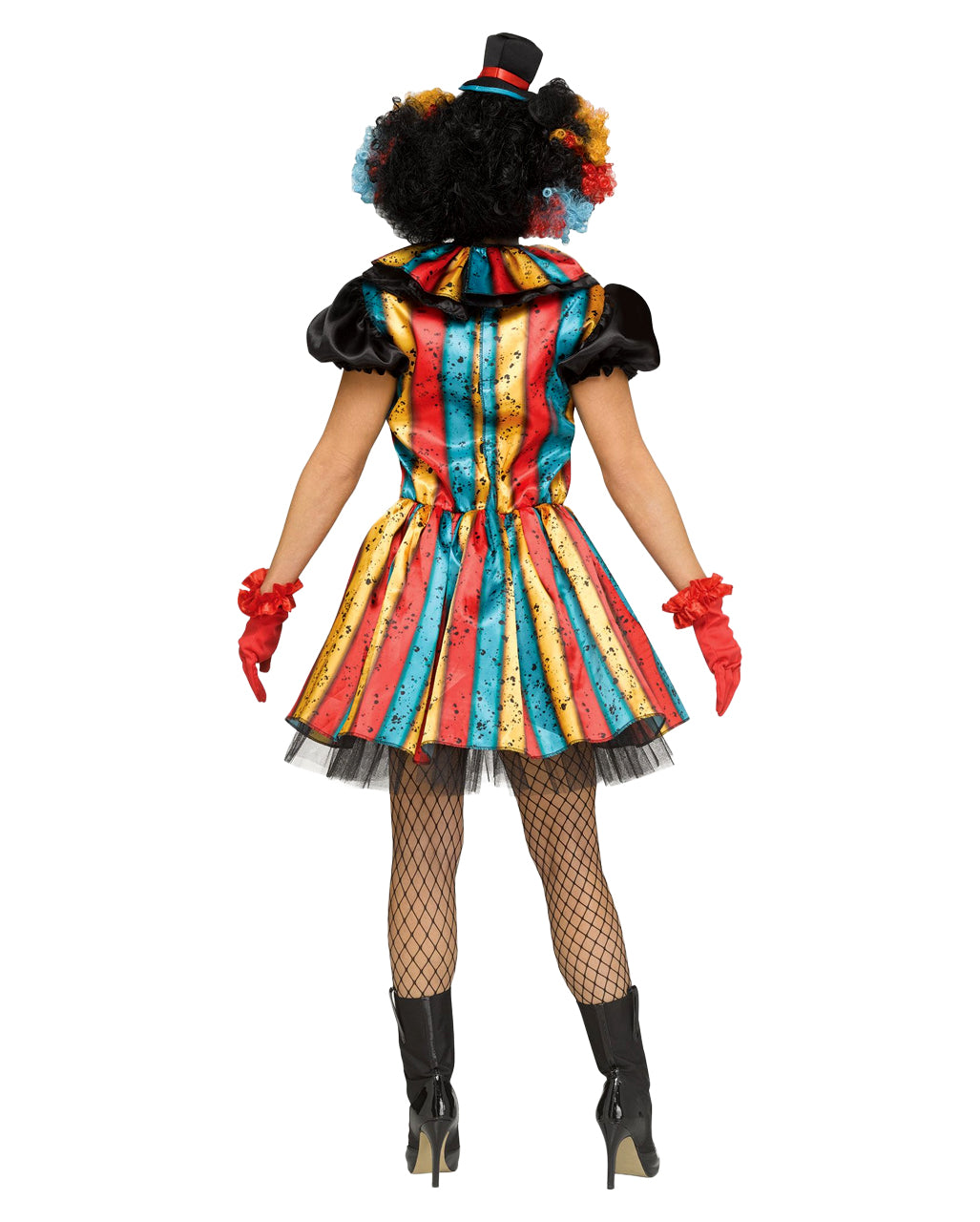 Colorful Carny Clown Damenkostüm