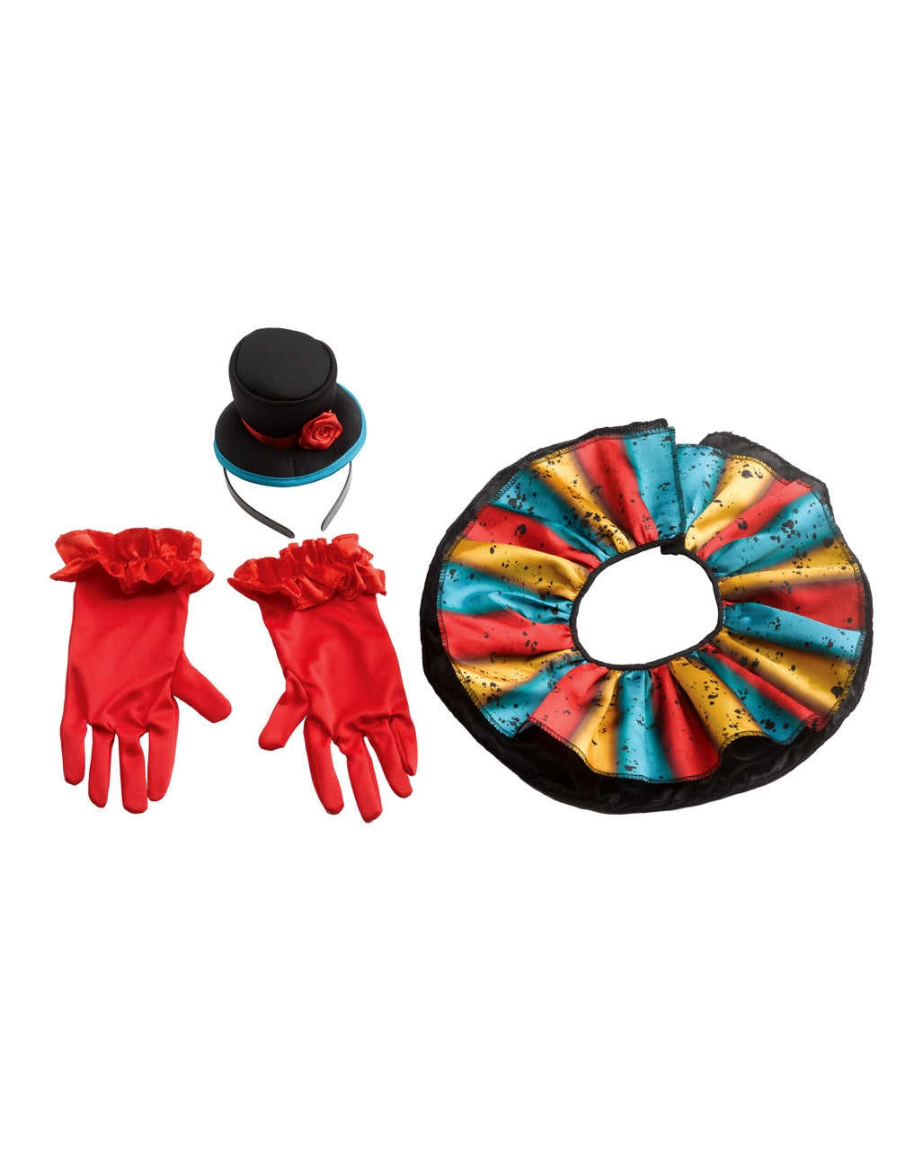 Colorful Carny Clown Damenkostüm
