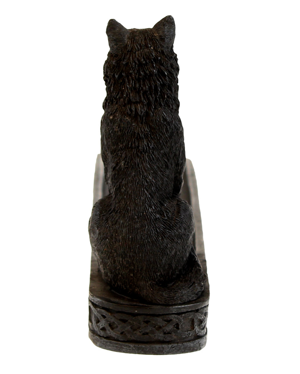 Catching The Scent Obsidian Wolf Räucherstäbchen Halter 25cm