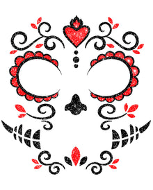Glitzer Gesichtsaufkleber Catrina