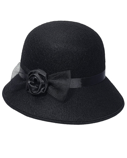 Charleston Cloche Hut mit Schleife