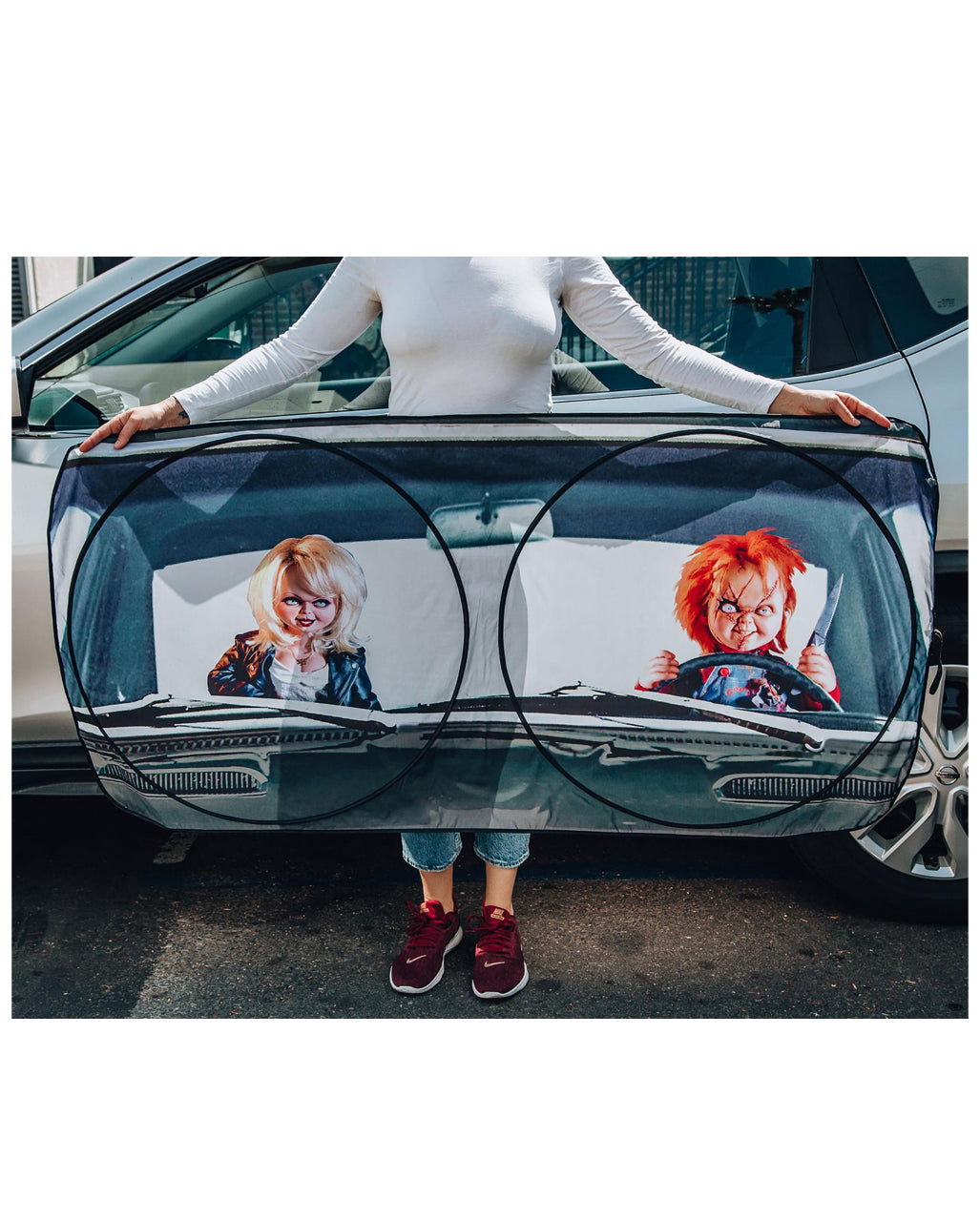 Chucky & Tiffany Auto Sonnenblende 162x81cm