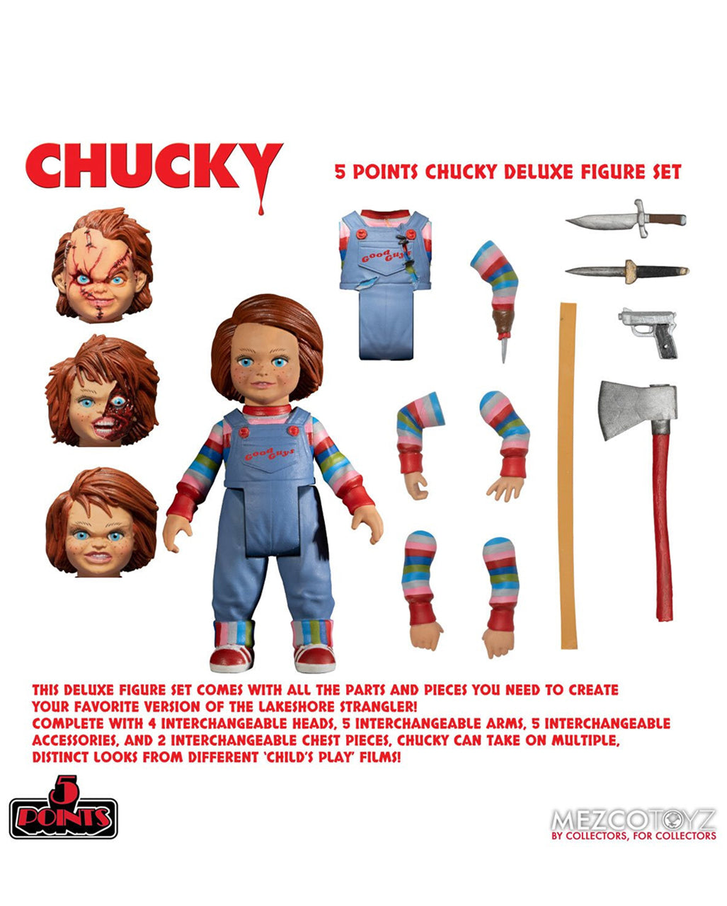 Child's Play Chucky Deluxe Set 18cm | Mezco Toys