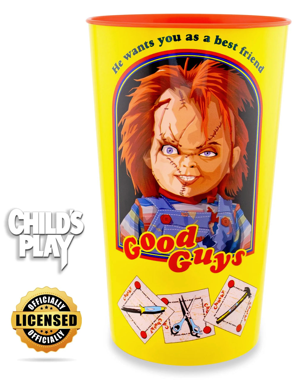 Child's Play Chucky Good Guys Becher 4er Set