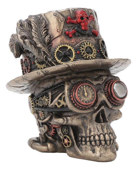 Clockwork Baron Steampunk Totenkopf Figur 11cm
