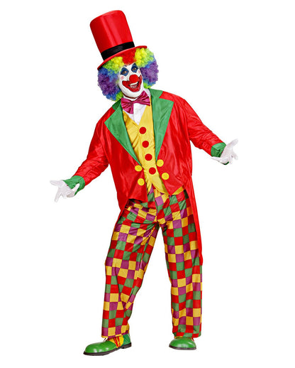 5-tlg. Clown Kostüm mit Frack