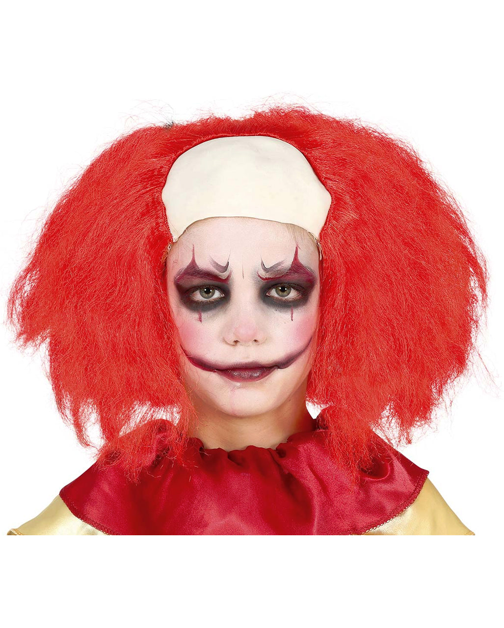 Clown Kinderperücke mit Halbglatze
