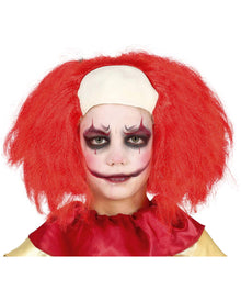 Clown Kinderperücke mit Halbglatze