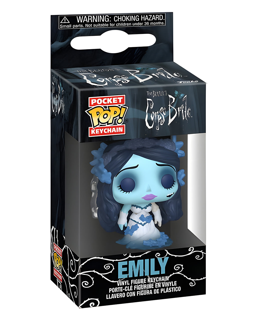 Corpse Bride Emily mit Schmetterlingen Funko POP! Schlüsselanhänger 4cm