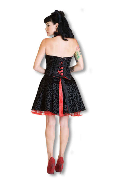 Neckholder Leopardenkleid