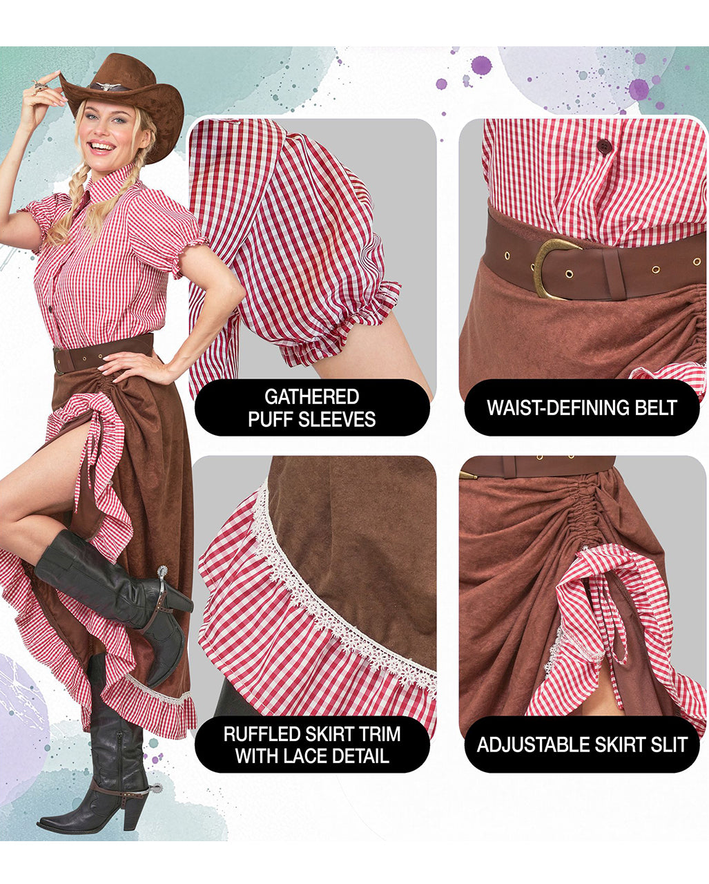 Cowgirl Kostüm für Damen