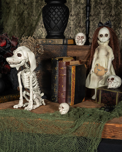 Spooky Gespensterpuppe mit Teddybär Kopf 31cm
