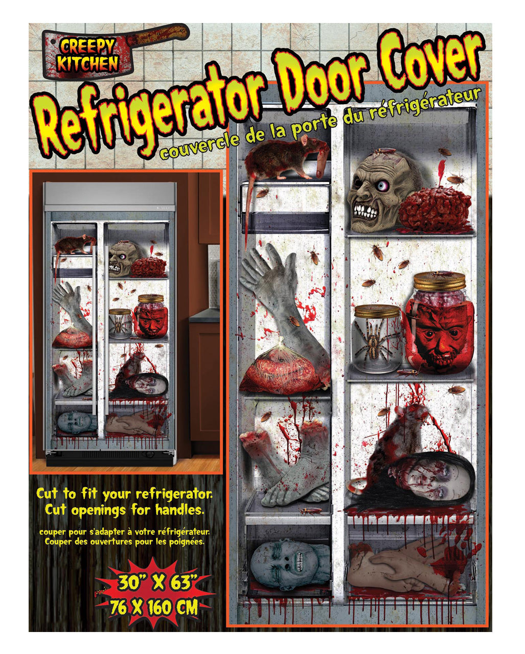 Spooky Halloween Kühlschrank Folie