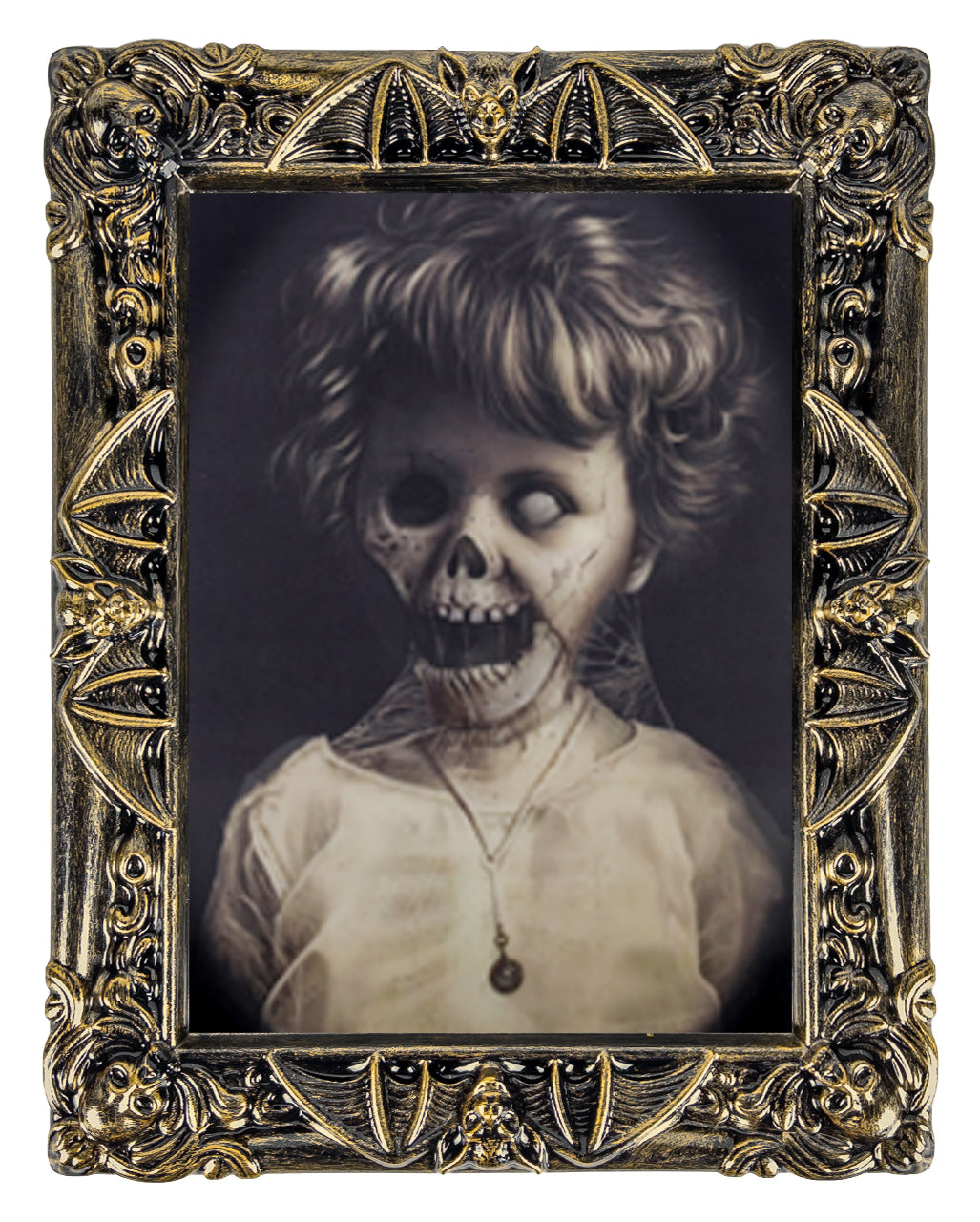 Creepy Little Abigail Lenticular Portrait 50x39cm