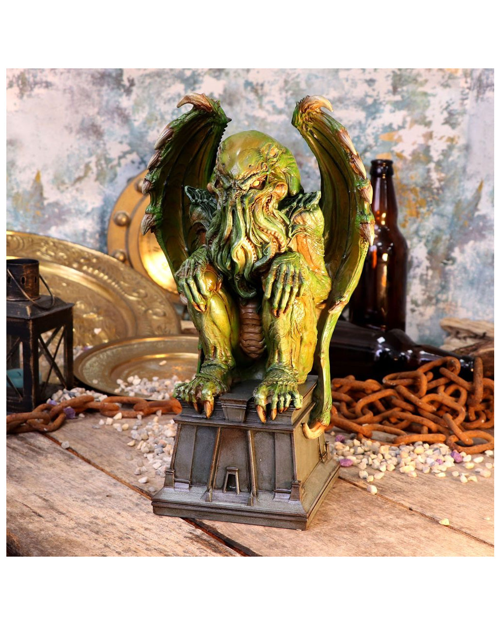 Cthulhu Statue mit Flügel 32cm