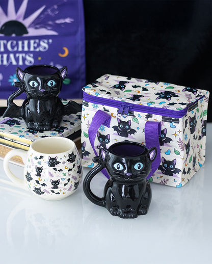 "Cute & Creepy" Bat Cat Coffee Mug