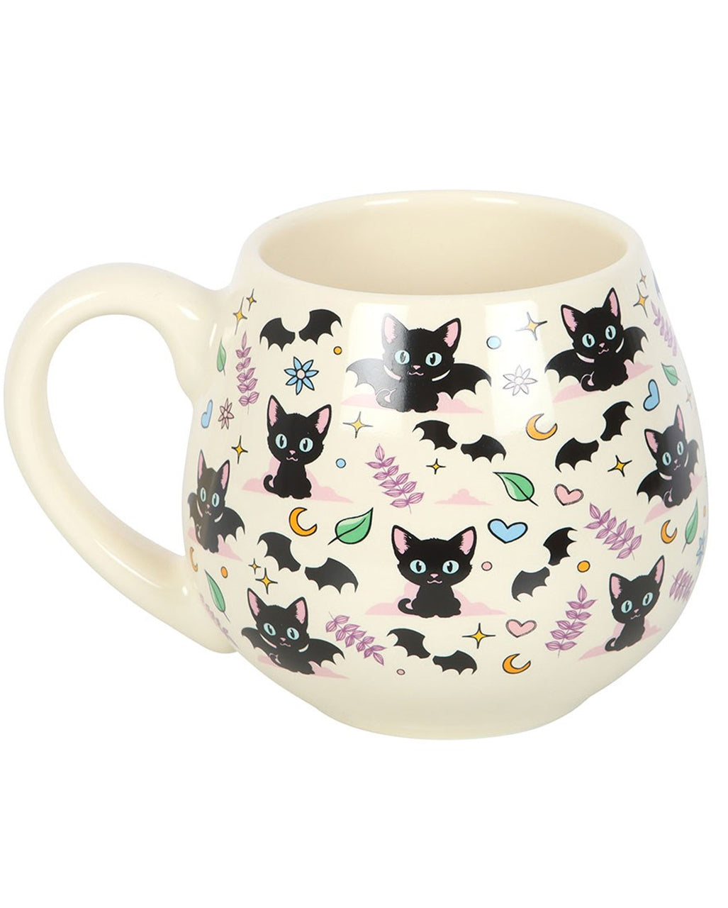 „Cute & Creepy“ Kaffeetasse mit Mystic Katzenmotiv