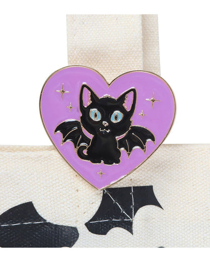 „Cute & Creepy“ Tragetasche mit Mystic Katzenmotiv