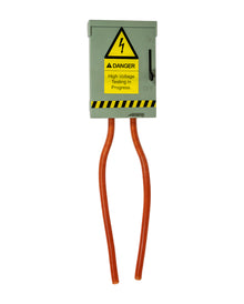 Danger High Voltage Stromkasten Animatronic 73cm