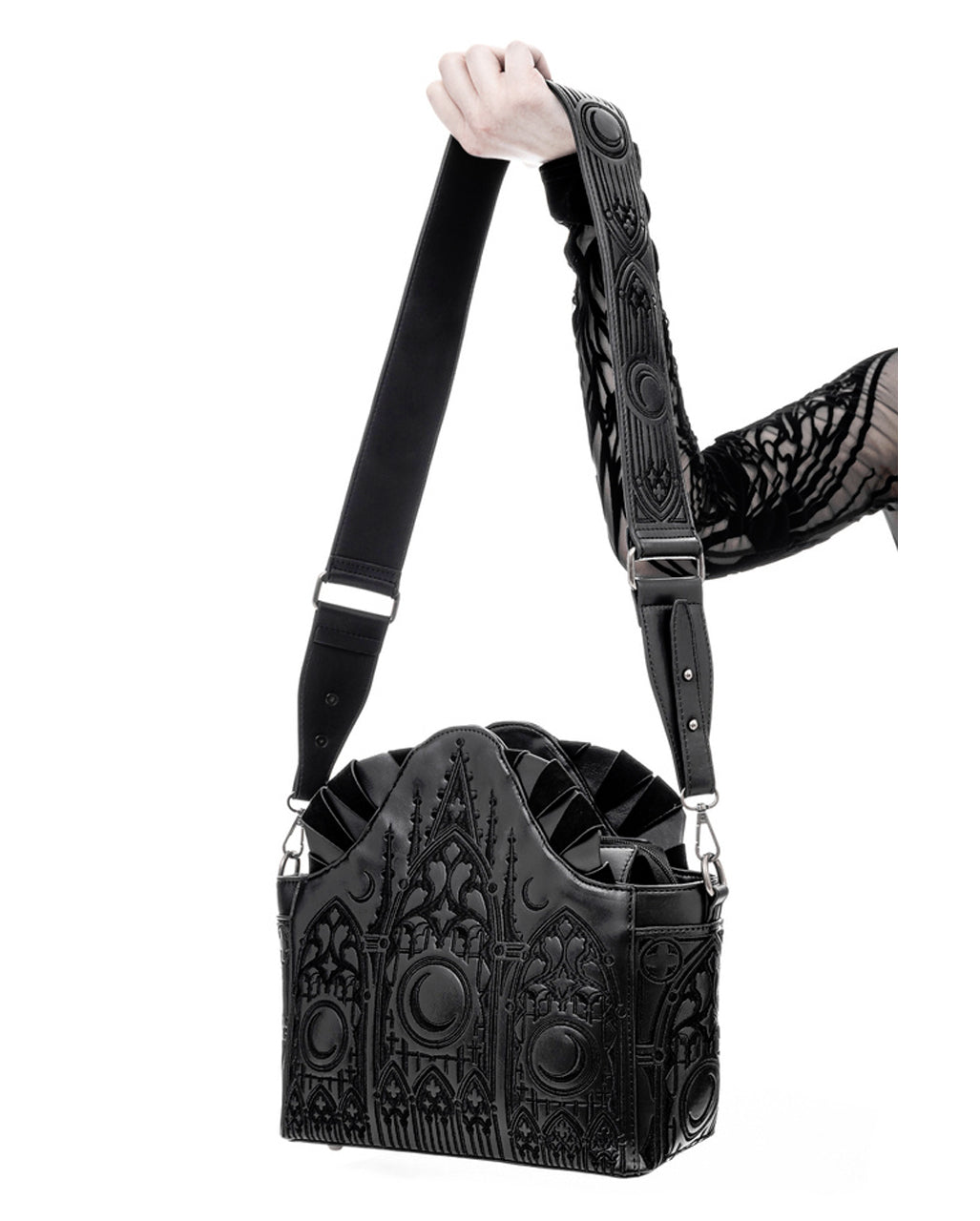 Dunkler Altar Gothic Schultertasche