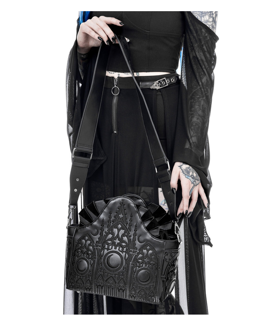 Dunkler Altar Gothic Schultertasche