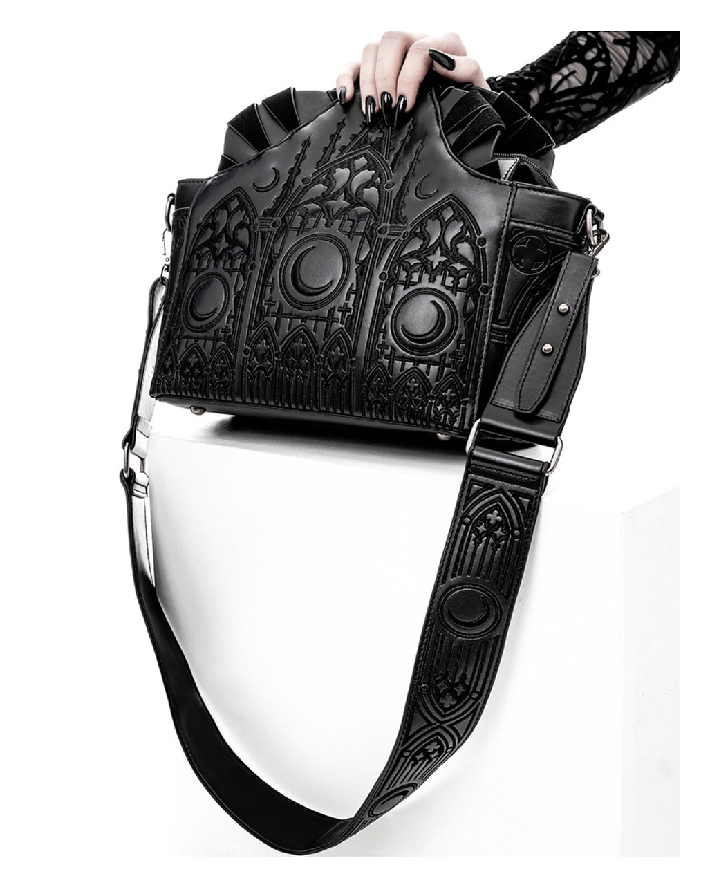 Dunkler Altar Gothic Schultertasche