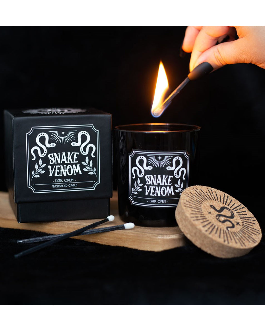 Schlangengift "Dunkles Opium" Gothic-Duftkerze