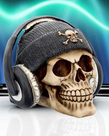 Dead Beat Kopfhörer-Totenkopf 17cm