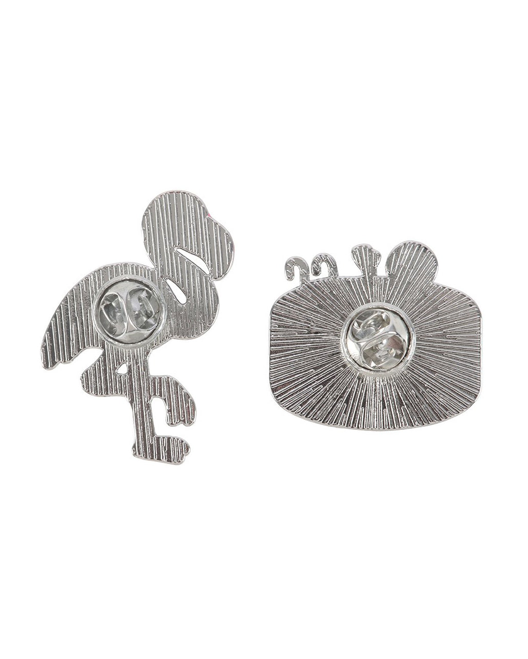 Dead Cool Skeleton & Flamingo Pins 2 St.