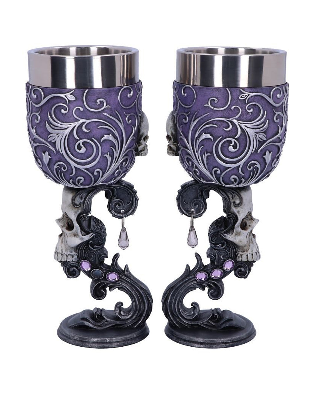 Death Desire Totenkopf Kelch - 2er Set