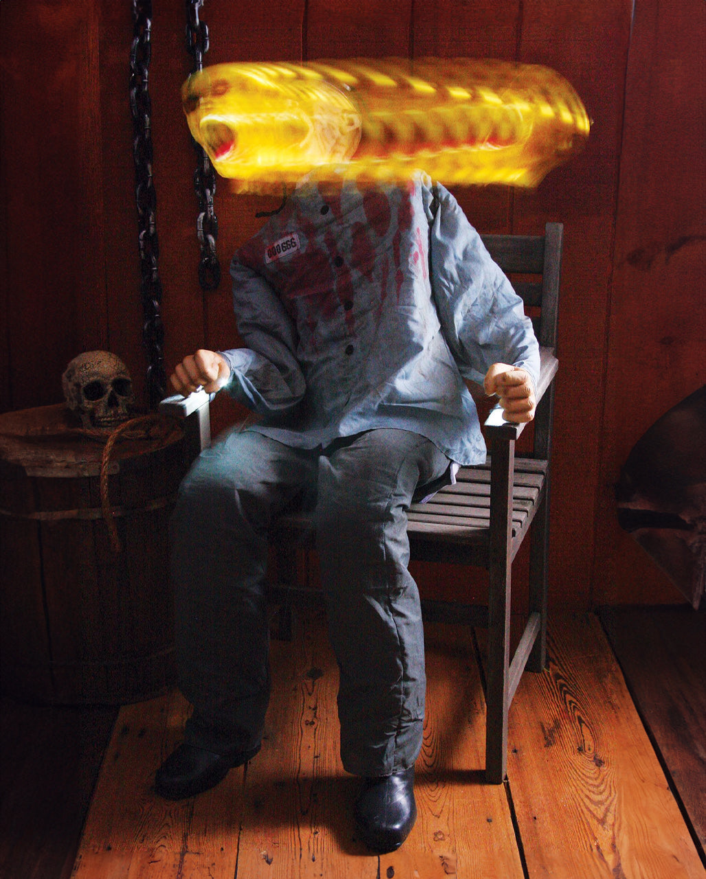 Death Row Halloween Animatronic With Sound