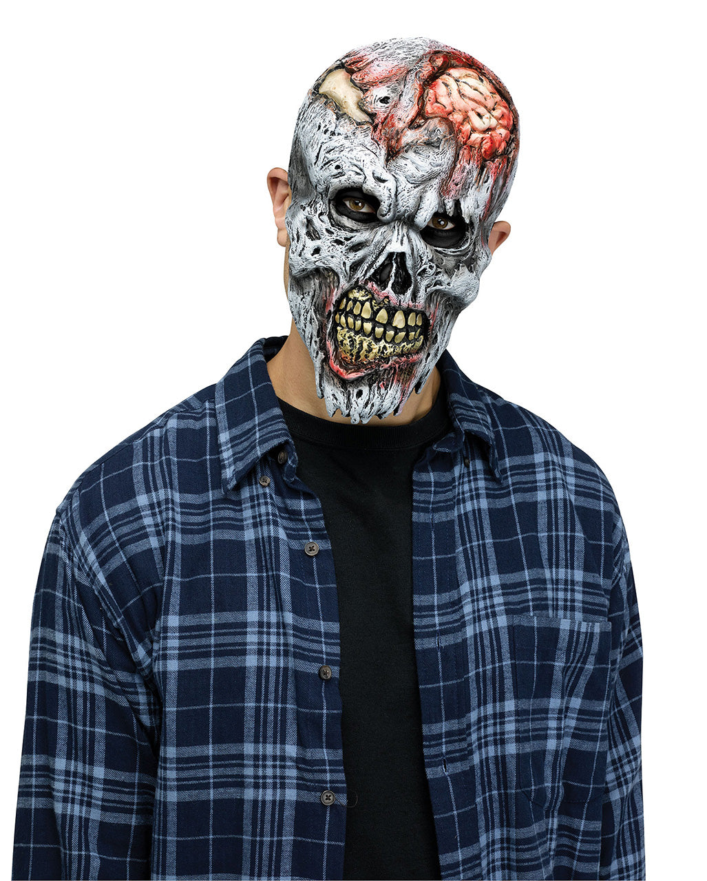 Zerfallende Zombie Halbmaske für Erwachsene