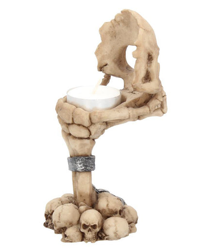 Deliberation Totenschädel Teelichthalter 15,5cm