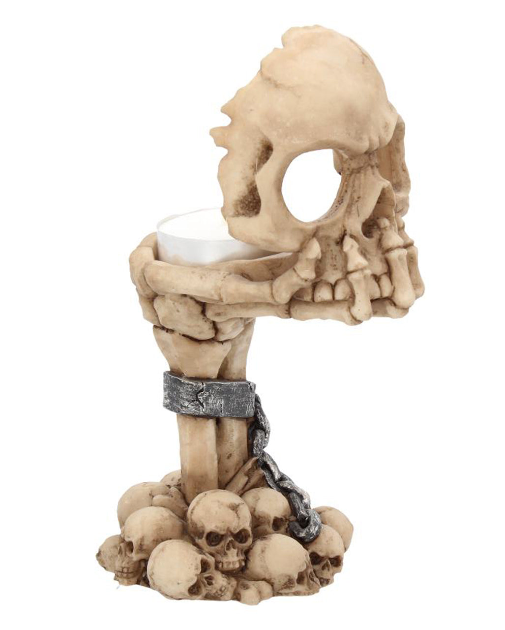 Deliberation Totenschädel Teelichthalter 15,5cm