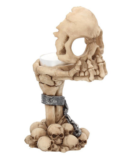 Deliberation Totenschädel Teelichthalter 15,5cm